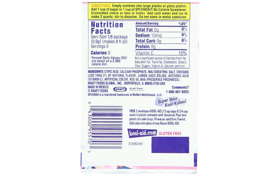 Kool-Aid Pink Lemonade    Pack  6.5 grams